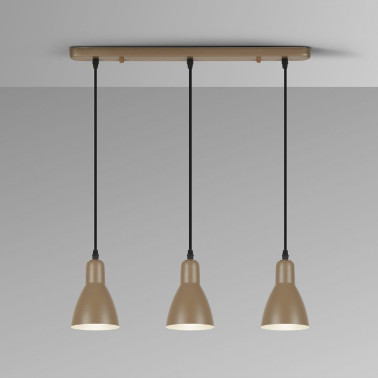 I3 AFRA Colgante Marrón Lineal 3L