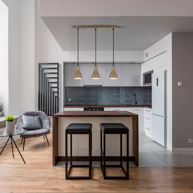 I3 AFRA Colgante Marrón Lineal 3L