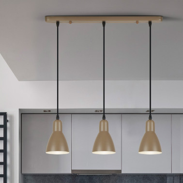 I3 AFRA Colgante Marrón Lineal 3L