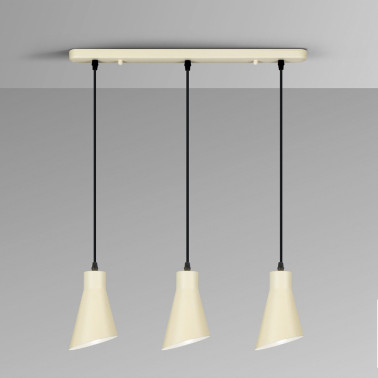 I3 BERA Colgante Crema Lineal 3L