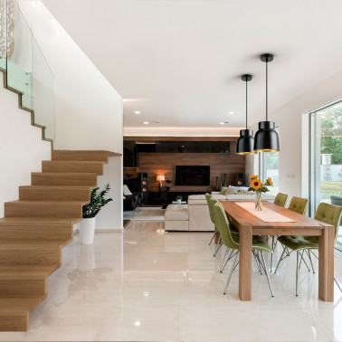 I3 VULCANO 190 Colgante Negro 1L