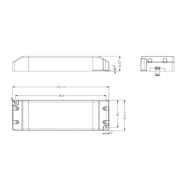 LIGHTED DLGF Alimentador LED 150W 24V