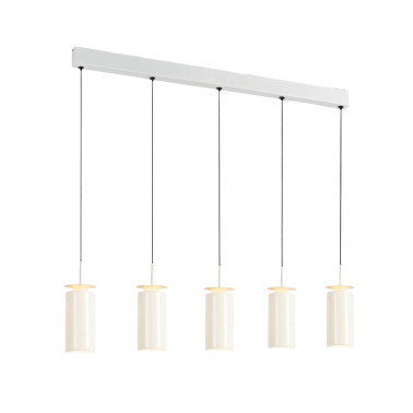 SCHULLER ALFARA Colgante Lineal 5L Crema