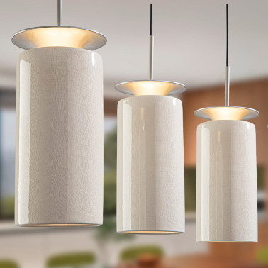 SCHULLER ALFARA Colgante Lineal 5L Crema