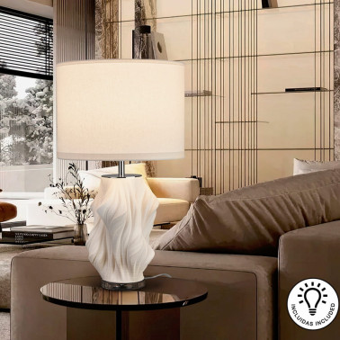 SCHULLER KAOS Sobremesa de Cerámica Blanco