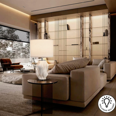 SCHULLER KAOS Sobremesa de Cerámica Blanco