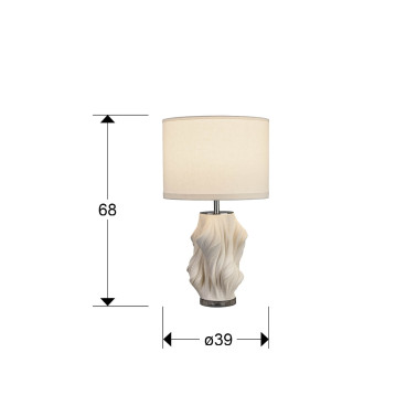 SCHULLER KAOS Sobremesa de Cerámica Blanco