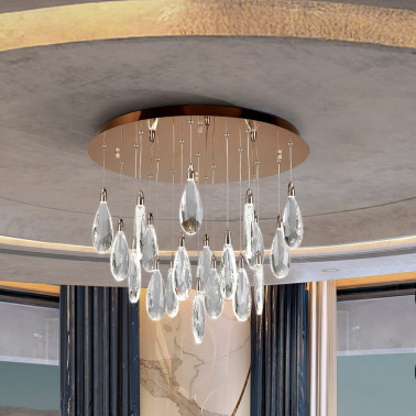 SCHULLER LÁGRIMAS Lámpara 19L Oro Rosa