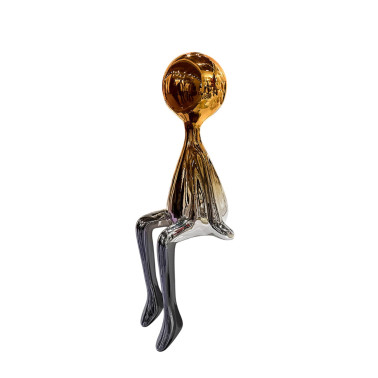 SCHULLER SIT DOWN Figura Gris-Naranja