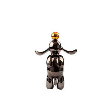 SCHULLER CONEJO Figura Pequeña Gris Plomo-Naranja