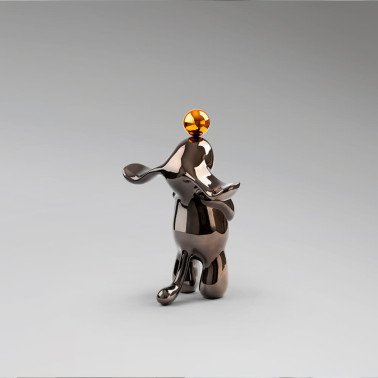 SCHULLER CONEJO Figura Pequeña Gris Plomo-Naranja