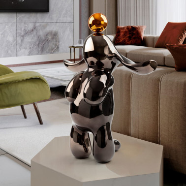 SCHULLER CONEJO Figura Gris Plomo-Naranja