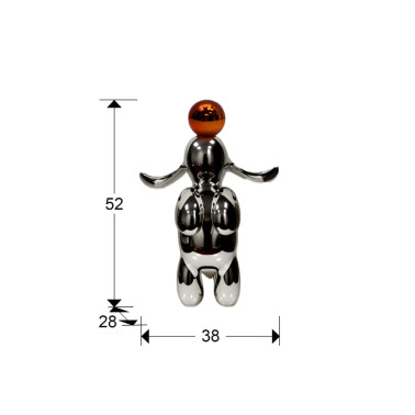 SCHULLER CONEJO Figura Gris Plomo-Naranja