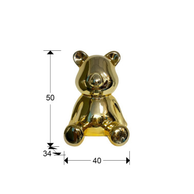 SCHULLER OSITO Figura Dorada 40x50
