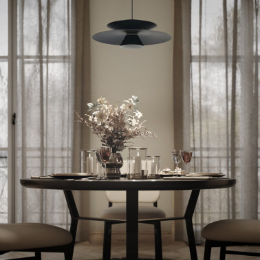 MANTRA ESTRELLA 500 Colgante Negro 12W