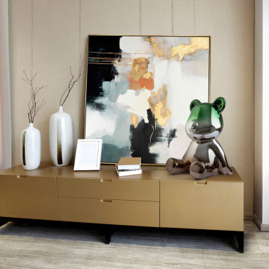 SCHULLER OSITO Figura Gris-Verde 40x50