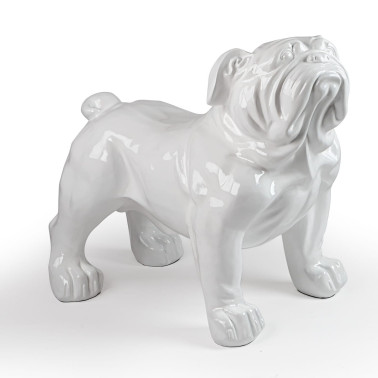 SCHULLER BULLDOG Figura Grande Blanco 110x94