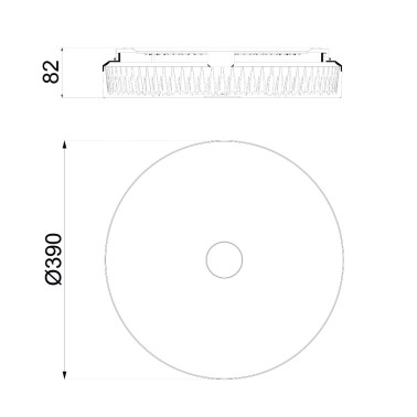 MANTRA FROZEN 390 Plafón 30W CCT