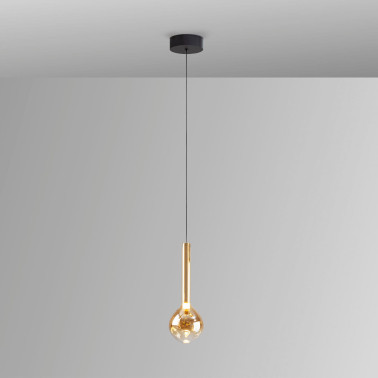 SCHULLER ESSENZA Colgante 1L Negro-Ámbar