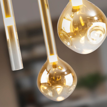 SCHULLER ESSENZA Colgante 5L Negro-Ámbar