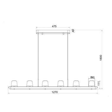 MANTRA ALABASTRO 1270 Colgante Ceniza 62W