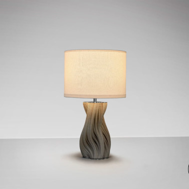 SCHULLER MERLIN Sobremesa de Cerámica Gris