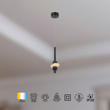 MANTRA BETTY Colgante Negro Alabastro 7W