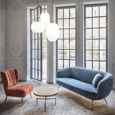 IDEAL LUX UMILE SP3 Colgante 3L Oro/Blanco