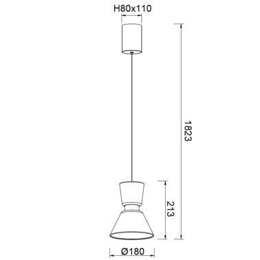MANTRA NEW YORK Led Colgante Oro