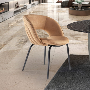 SCHULLER NIM Silla Camel-Negro