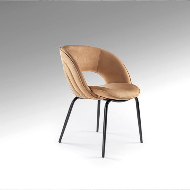 SCHULLER NIM Silla Camel-Negro