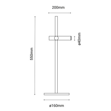 SULION SIENA Lámpara de Mesa Blanco Mate