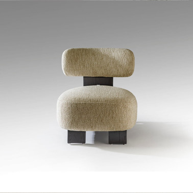 SCHULLER TOPAZ Butaca Negro-Crudo Jaspeado