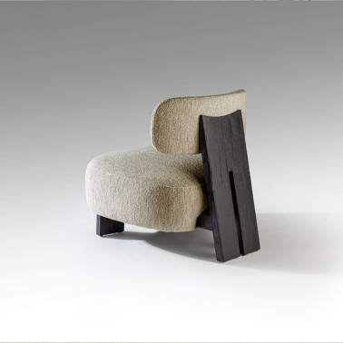 SCHULLER TOPAZ Butaca Negro-Crudo Jaspeado