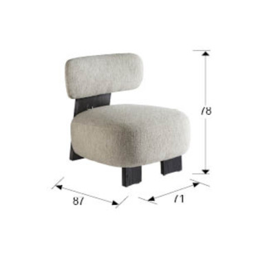 SCHULLER TOPAZ Butaca Negro-Crudo Jaspeado