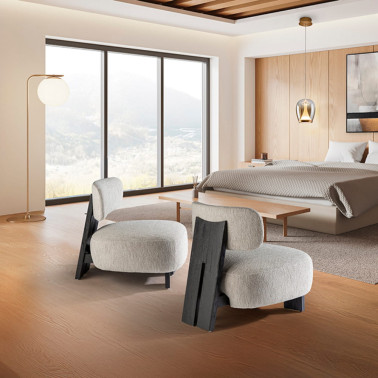 SCHULLER TOPAZ Butaca Negro-Crudo