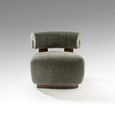 SCHULLER NAOMI Butaca Nogal-Verde Jaspeado