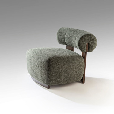 SCHULLER NAOMI Butaca Nogal-Verde Jaspeado