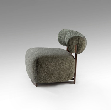 SCHULLER NAOMI Butaca Nogal-Verde Jaspeado