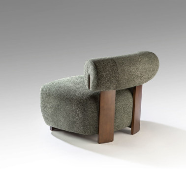 SCHULLER NAOMI Butaca Nogal-Verde Jaspeado