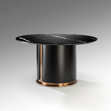 SCHULLER ZOLO Mesa de Comedor Roble Oscuro