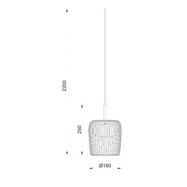 MANTRA DUBAI Colgante Negro