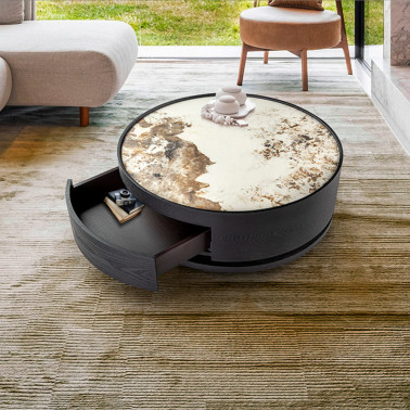 SCHULLER IZA Mesa de Centro Negro-Porcelánico