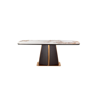 SCHULLER LUCA Mesa de Comedor Roble Oscuro