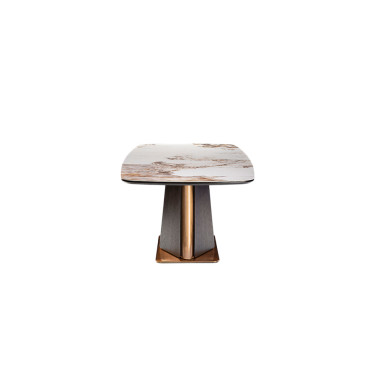 SCHULLER LUCA Mesa de Comedor Roble Oscuro