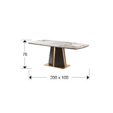 SCHULLER LUCA Mesa de Comedor Roble Oscuro
