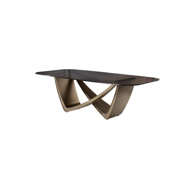 SCHULLER GENESIS Mesa de Comedor Bronce 240 cm