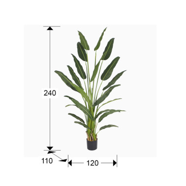 SCHULLER PALMA VIAJERO Planta Artificial H240