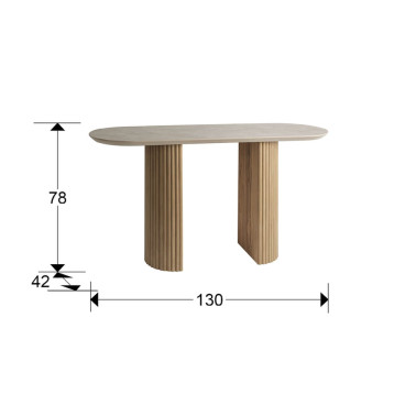 SCHULLER IRATI Consola Piedra-Madera 130x78
