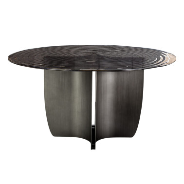 SCHULLER NIGHT Mesa de Comedor Gris Plomo Ø150